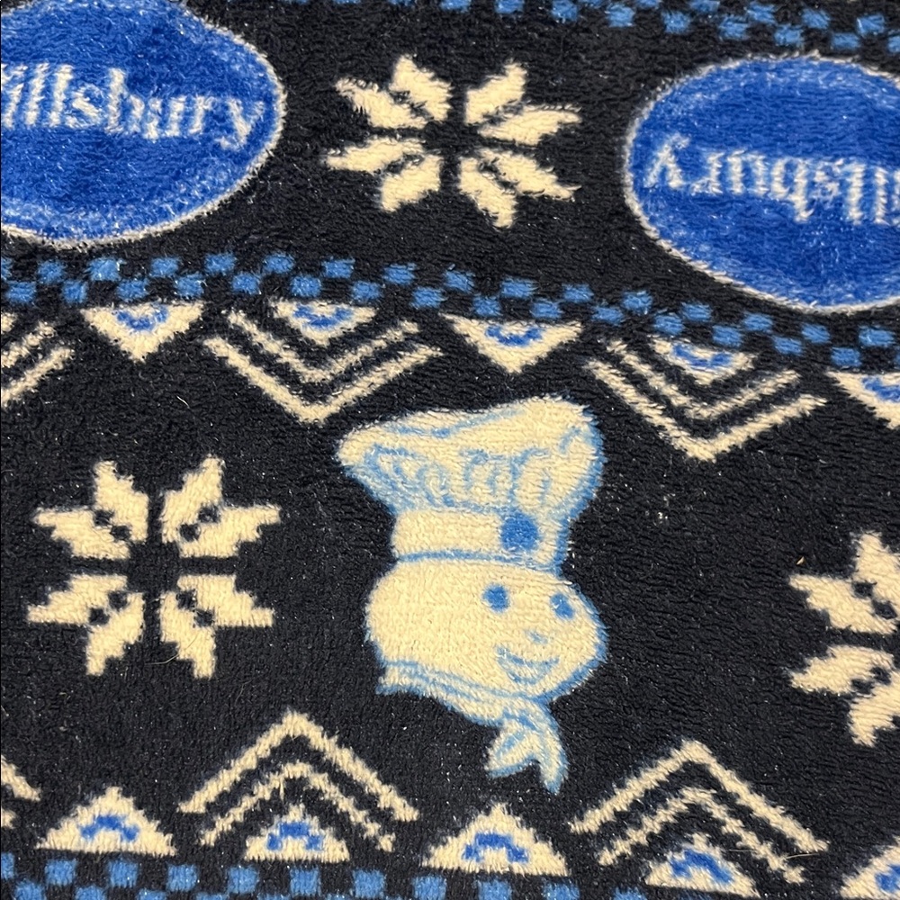 Navy Blue Fleece Pillsbury Dougboy Pajama Pants - Picture 3 of 3